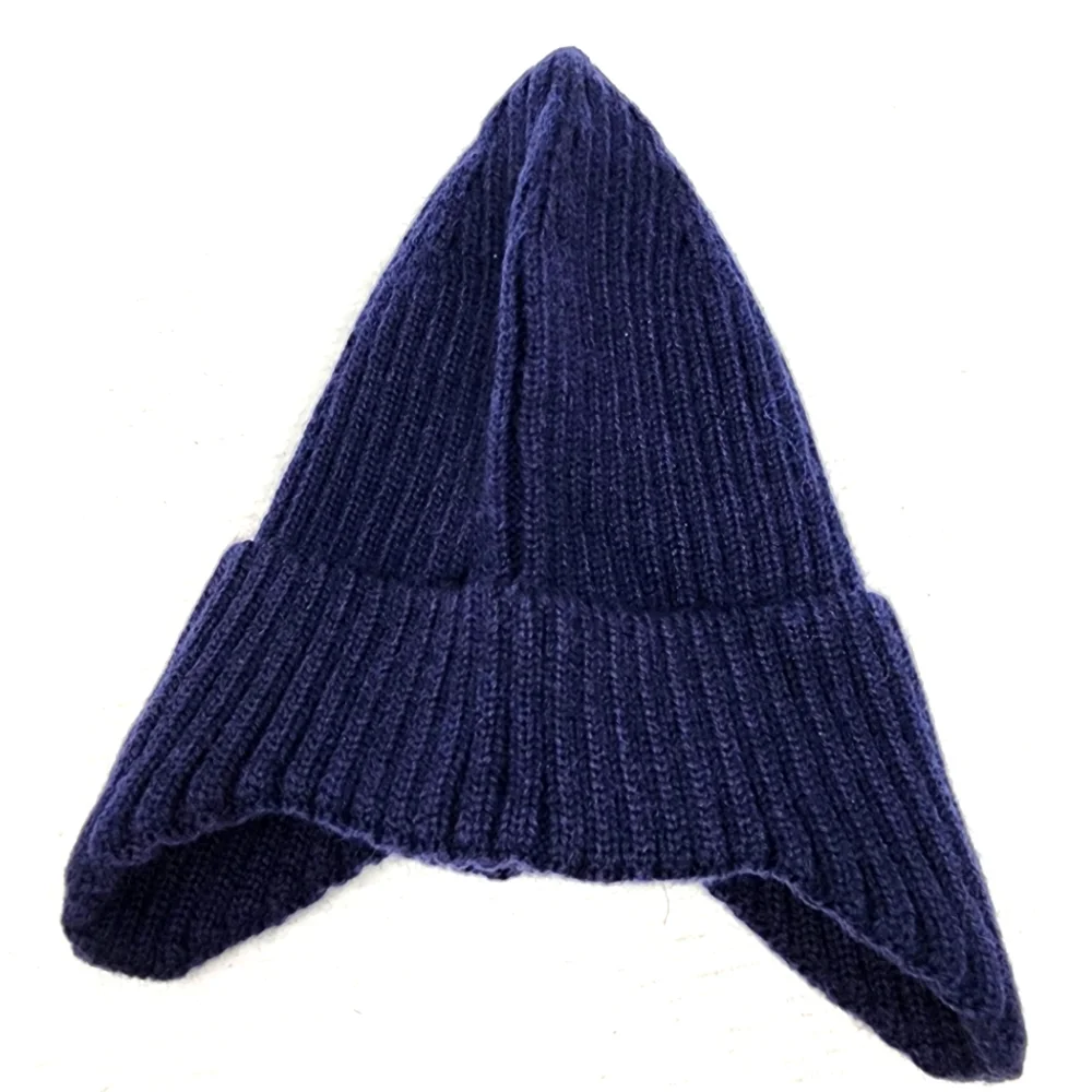 Boys Navy Beanie New Stretch Hat‎ Acrylic Winter Cap Snow Ski Size M 2-6 T